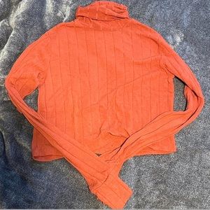Urban Outfitters mock neck orange long sleeve
